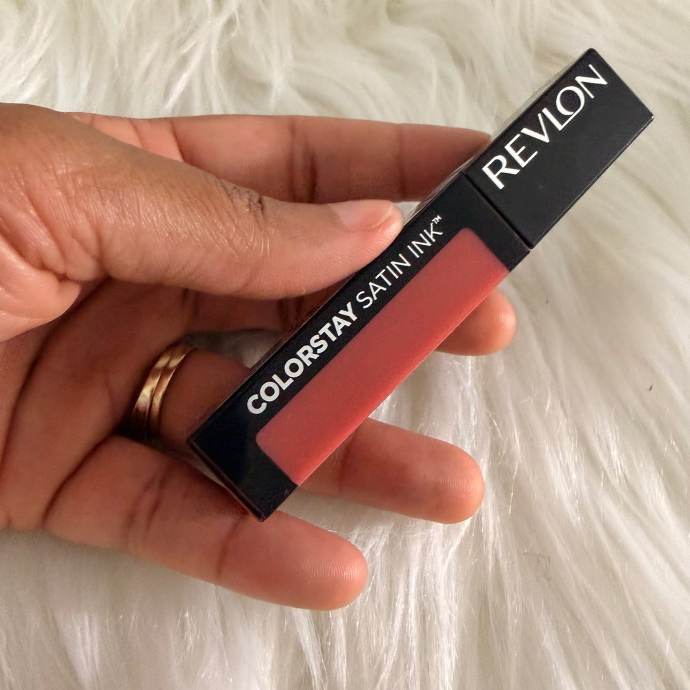 Revlon ColorStay Satin Ink Lipstick 037 Majestic RosePink Like New LONGWEAR GLOS